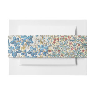 Bandeau De Faire-part Motif floral de géranium sauvage Art nouveau vinta