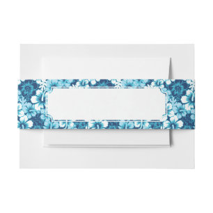 Bandeau De Faire-part Motif floral de ketmie de surf