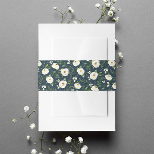 Bandeau De Faire-part Motif floral de l'albâtre