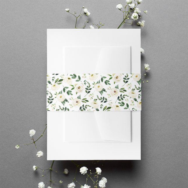 Bandeau De Faire-part Motif floral de l'albâtre (Créateur téléchargé)