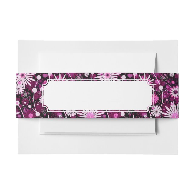 Bandeau De Faire-part Motif floral de Valentine (Devant Example)
