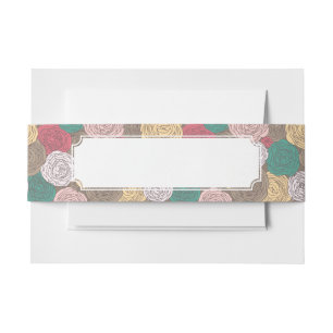 Bandeau De Faire-part Motif floral élégant. Floral lumineux