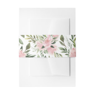 Bandeau De Faire-part Motif floral rose