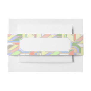 Bandeau De Faire-part Motif géométrique 3