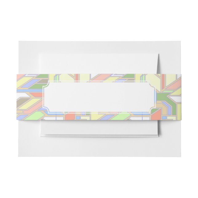 Bandeau De Faire-part Motif géométrique 3 (Devant Example)