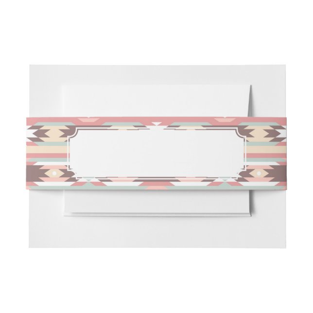 Bandeau De Faire-part Motif géométrique dans le style aztèque 2 (Devant Example)