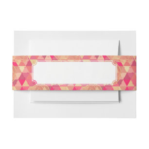 Bandeau De Faire-part Motif géométrique de fleur