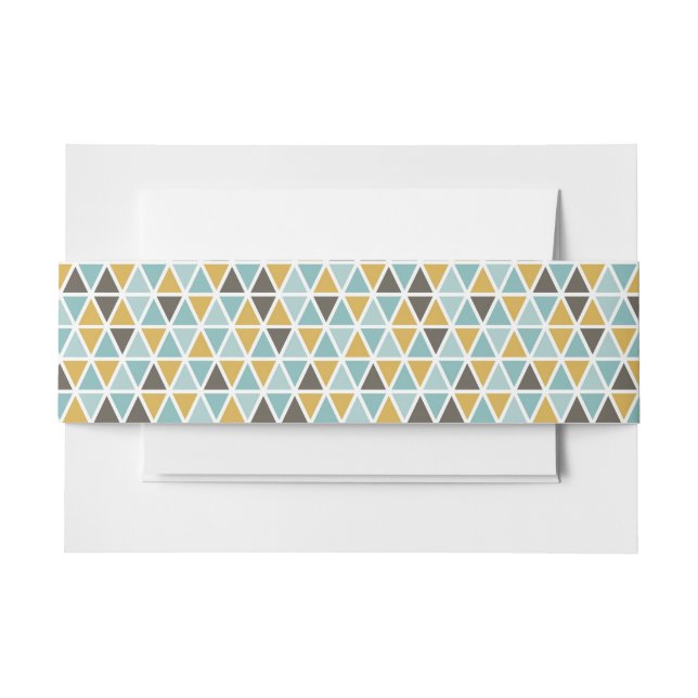 Bandeau De Faire-part Motif géométrique de triangle (Devant Example)