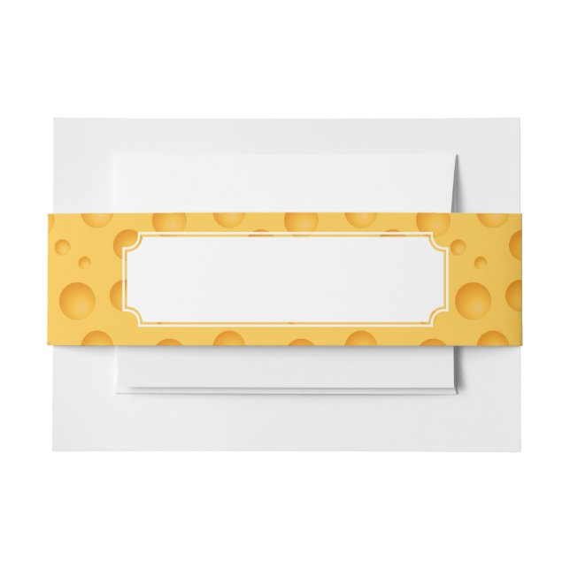 Bandeau De Faire-part Motif jaune de fromage (Devant Example)