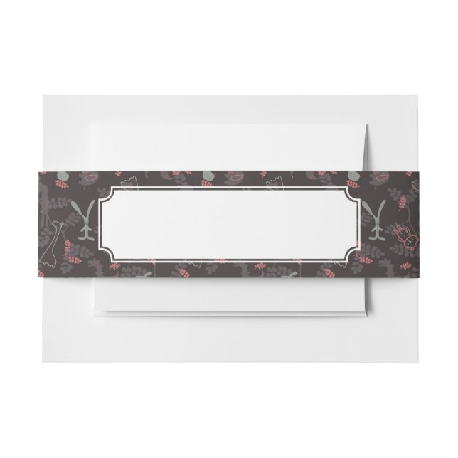 Bandeau De Faire-part motif montrant les animaux 1 de bébé (Devant Example)