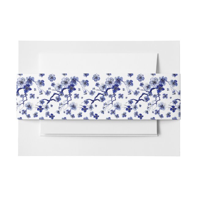 Bandeau De Faire-part Motif oriental de branche de Sakura (Devant Example)