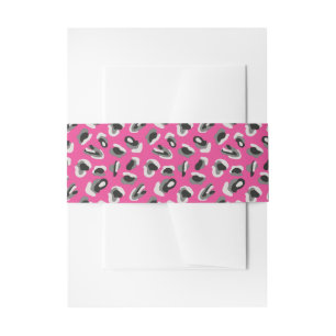 Bandeau De Faire-part Motif poster de animal rose