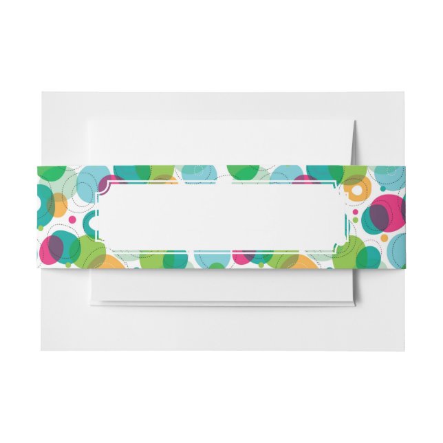 Bandeau De Faire-part Motif rond d'enfants de bulles (Devant Example)