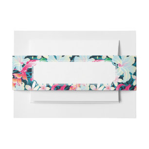 Bandeau De Faire-part Motif tropical coloré