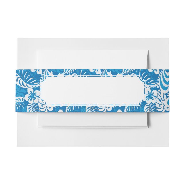 Bandeau De Faire-part Motif tropical de ketmie (Devant Example)