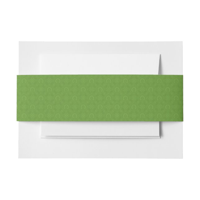 Bandeau De Faire-part Motif vert chanceux d'icônes (Devant Example)