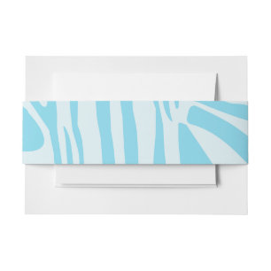 Bandeau De Faire-part Motif Zèbre Bleu