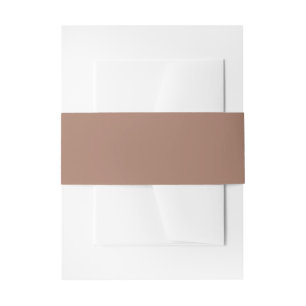 Bandeau De Faire-part Mousse au Moka Élégante Robe Neutre