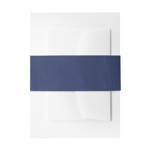 Bandeau De Faire-part Navy Blue Invitation Belly Band