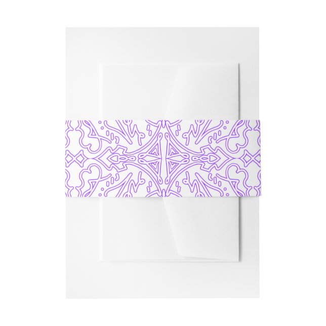 Bandeau De Faire-part Nébuleuse Mystique Lilas (Devant example)