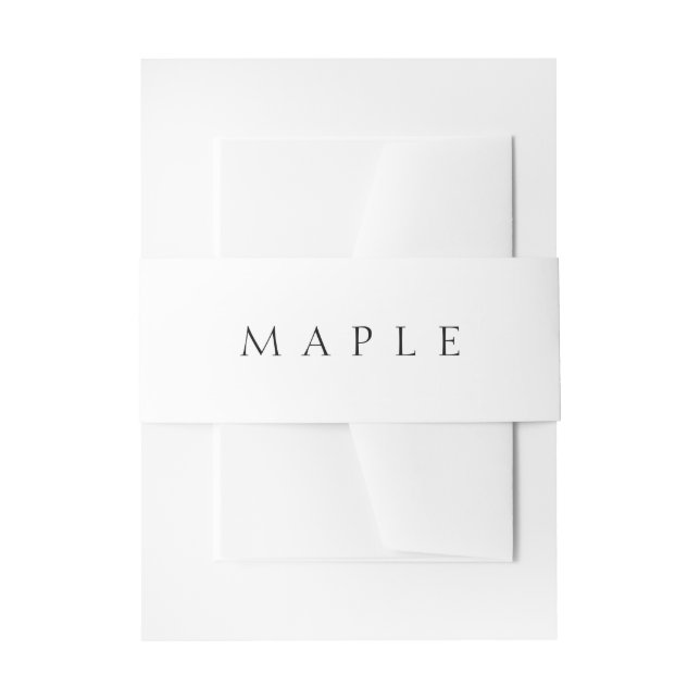 Bandeau De Faire-part Nom classique (ou mot) (Devant example)