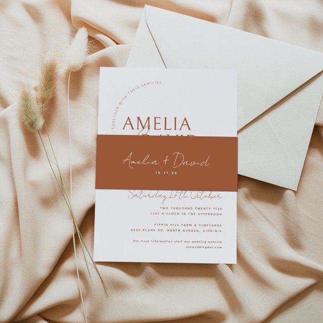 Bandeau De Faire-part Noms des mariées et des championnats Mariages mode (Créateur téléchargé)