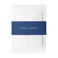 Noms simples bleu marine Couleur unie Mariage