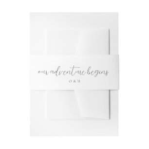 Bandeau De Faire-part Notre aventure commence Mariage