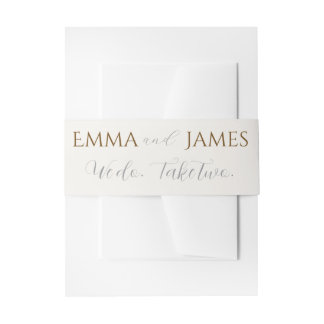 Bandeau De Faire-part Nous oui. Prenez-en deux. Belly Invitation