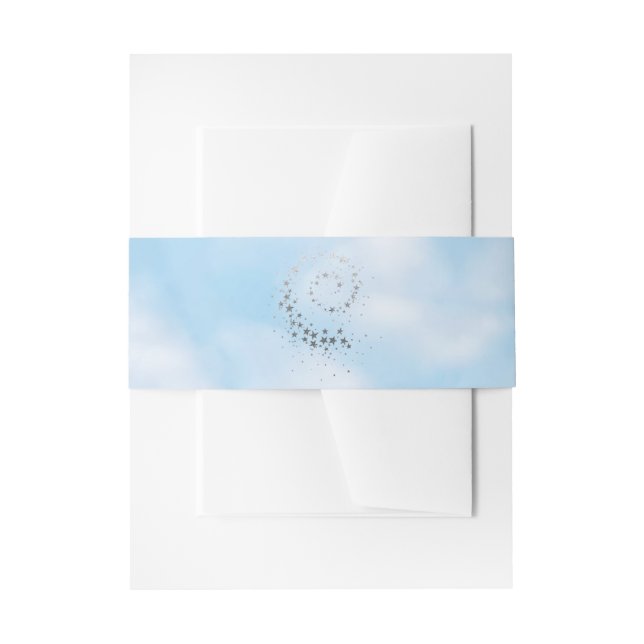 Bandeau De Faire-part Nuage 9 aquarelle (Devant example)