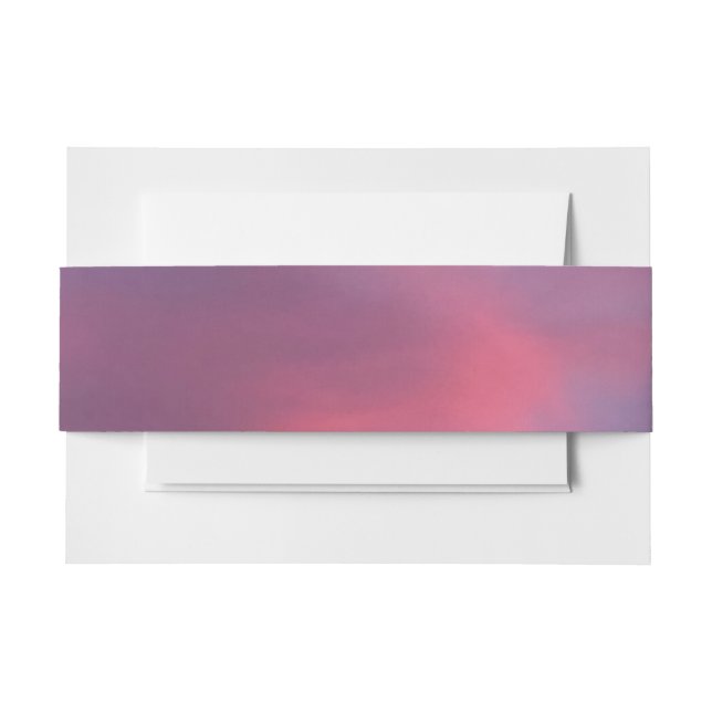 Bandeau De Faire-part Nuages roses bleus (Devant Example)