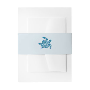 Bandeau De Faire-part Ocean Sea Turtle, Sea Blue Beach Wedding