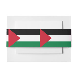 Bandeau De Faire-part officiellement le drapeau de l'État de Palestine