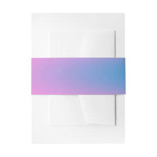 Bandeau De Faire-part Ombre profondément Magenta rose à rouge et bleu Au