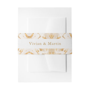 Bandeau De Faire-part Or de luxe moderne Abstrait