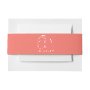 Bandeau De Faire-part Orange Invitation Personnalisée Bandes Belly