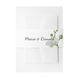 Bandeau De Faire-part Orchidée douce et élégante