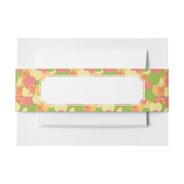 Bandeau De Faire-part Ornement avec des pommes (Devant Example)