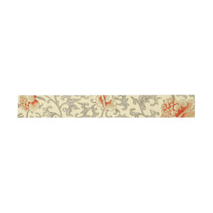 Bandeau De Faire-part Owen Jones Motif Ancien : Fleurs de corail gris