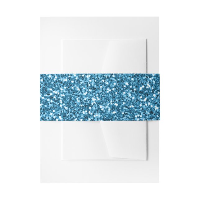 Bandeau De Faire-part Paillettes Bleues de Boston (Devant example)