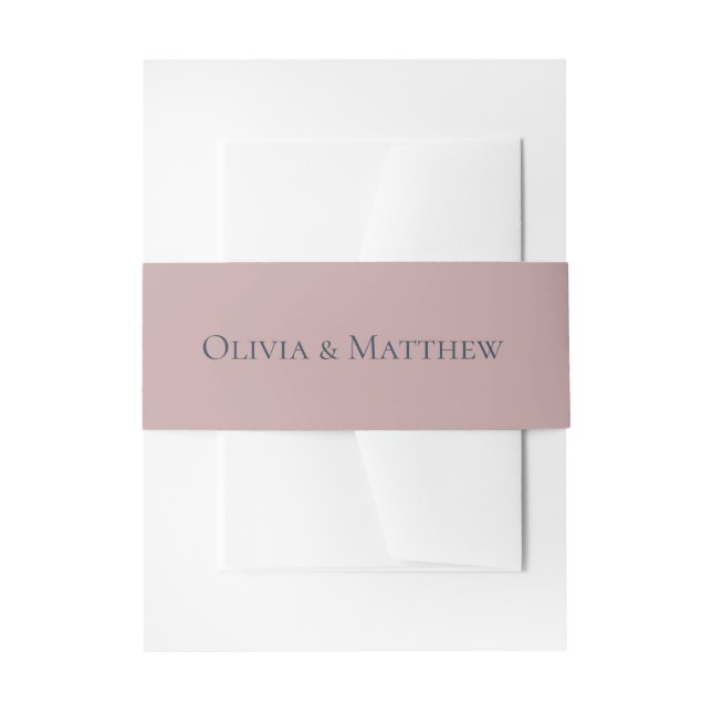 Bandeau De Faire-part Pale Mauve Mariage (Devant example)