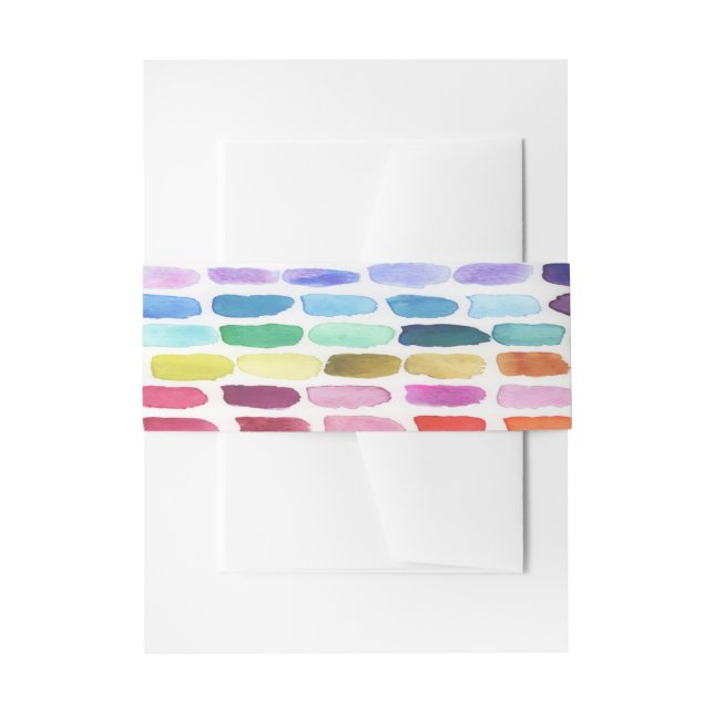 Bandeau De Faire-part Palette Joyeux de Couleurs - Été (Devant example)