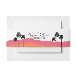 Bandeau De Faire-part Palm Springs Modern Faire-part de mariage Belly Ba