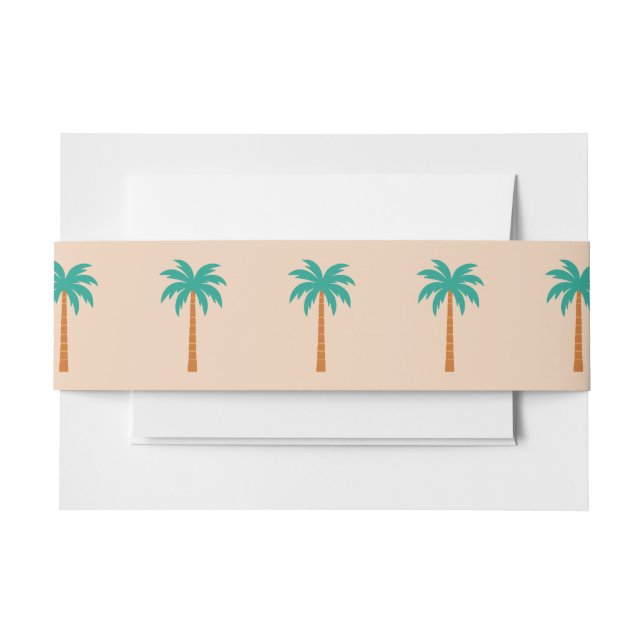 Bandeau De Faire-part Palmiers (Devant Example)