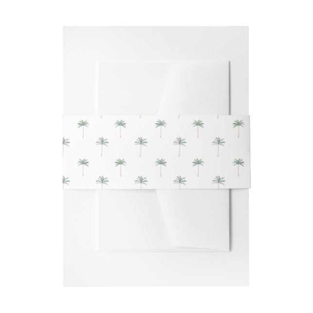 Bandeau De Faire-part Palmiers (Devant example)