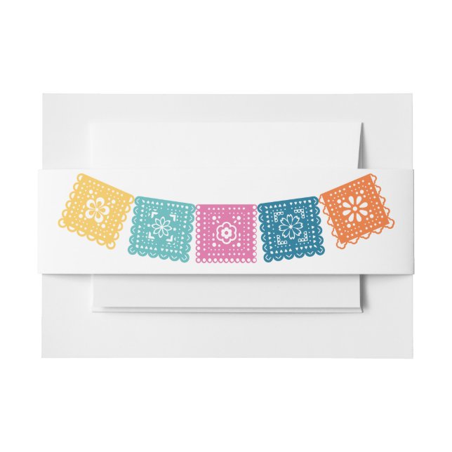 Bandeau De Faire-part Papel Picado Colorful (Devant Example)