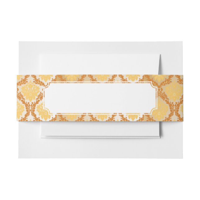 Bandeau De Faire-part Papier peint 5 de damassé (Devant Example)