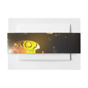 Bandeau De Faire-part Papillon lumineux et papillons de nuit
