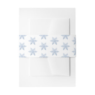 Bandeau De Faire-part Parties scintillant Motif Snowflake