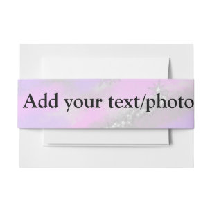 Bandeau De Faire-part Parties scintillant pastel simple coloré ajouter v
